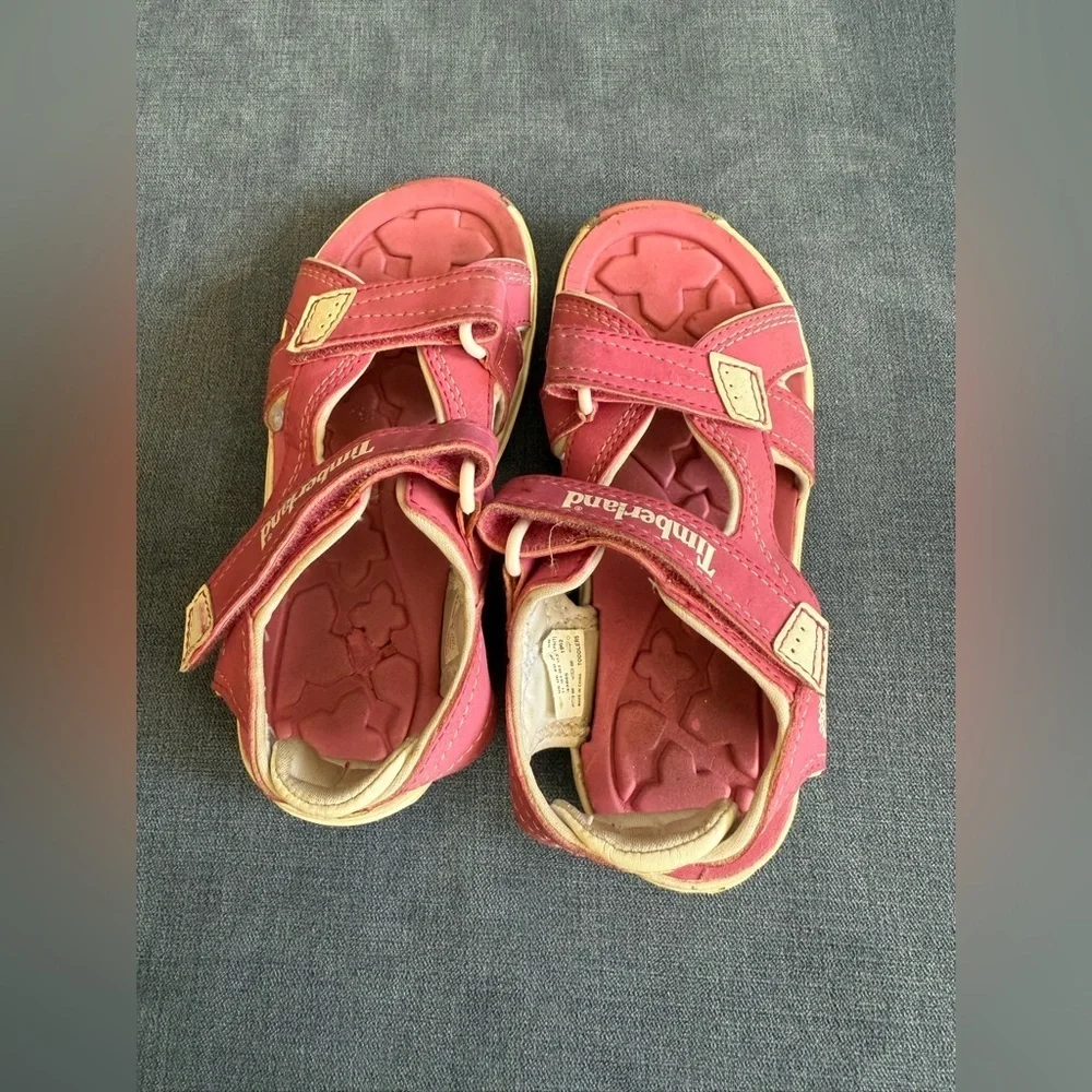 Timberland Juniors Adventure Seeker Strap Sandal Toddler Girls SZ 11 Pink Casual